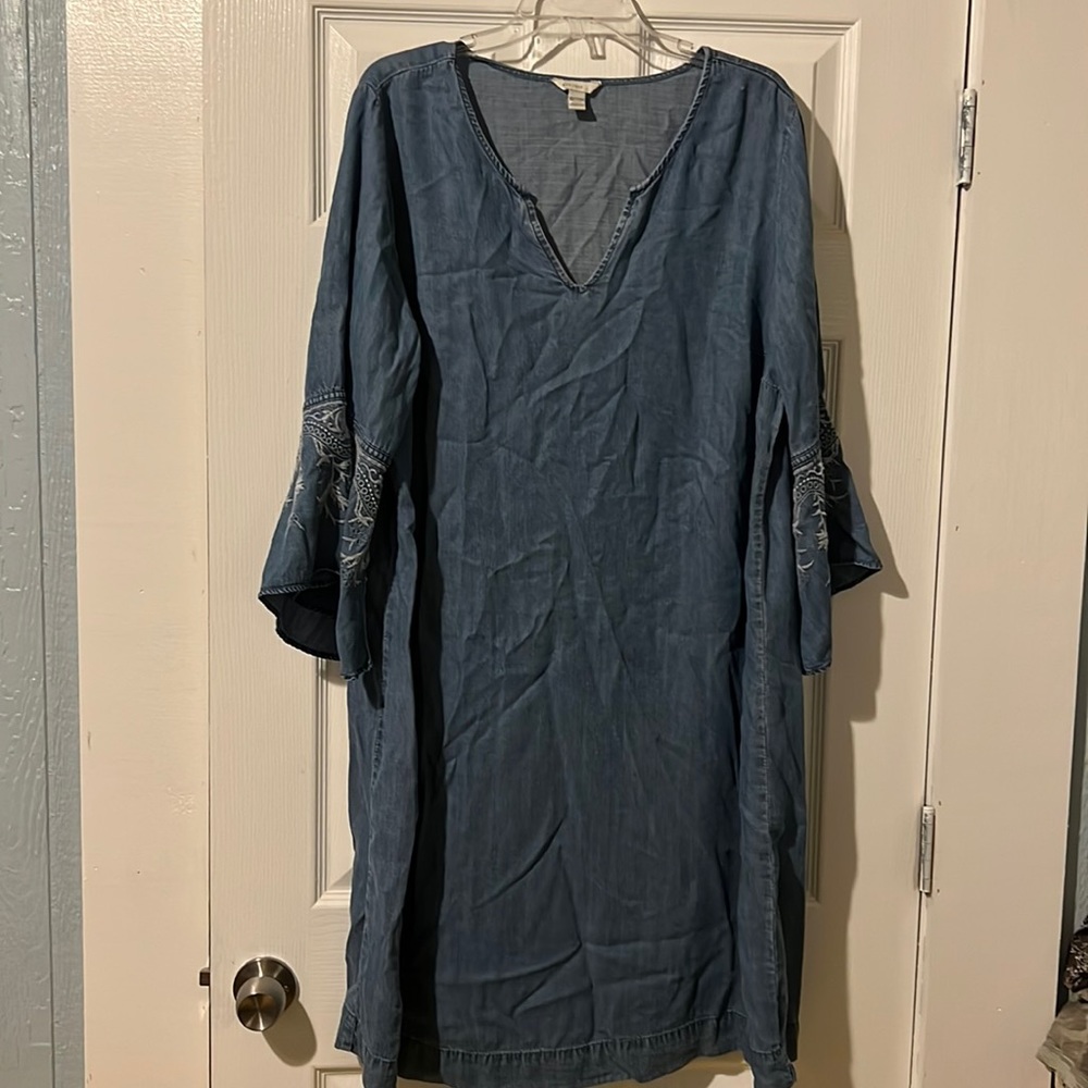 Women’s lightweight blue Jean dress size 18,20 EST 1946 brand.